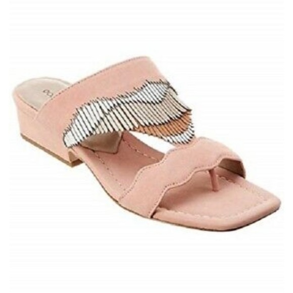 Donald J Pliner Darcie Slide Sandal Rose Bone - Picture 1 of 11
